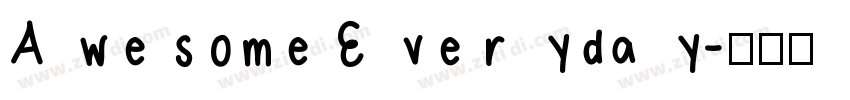 Awesome Everyday字体转换